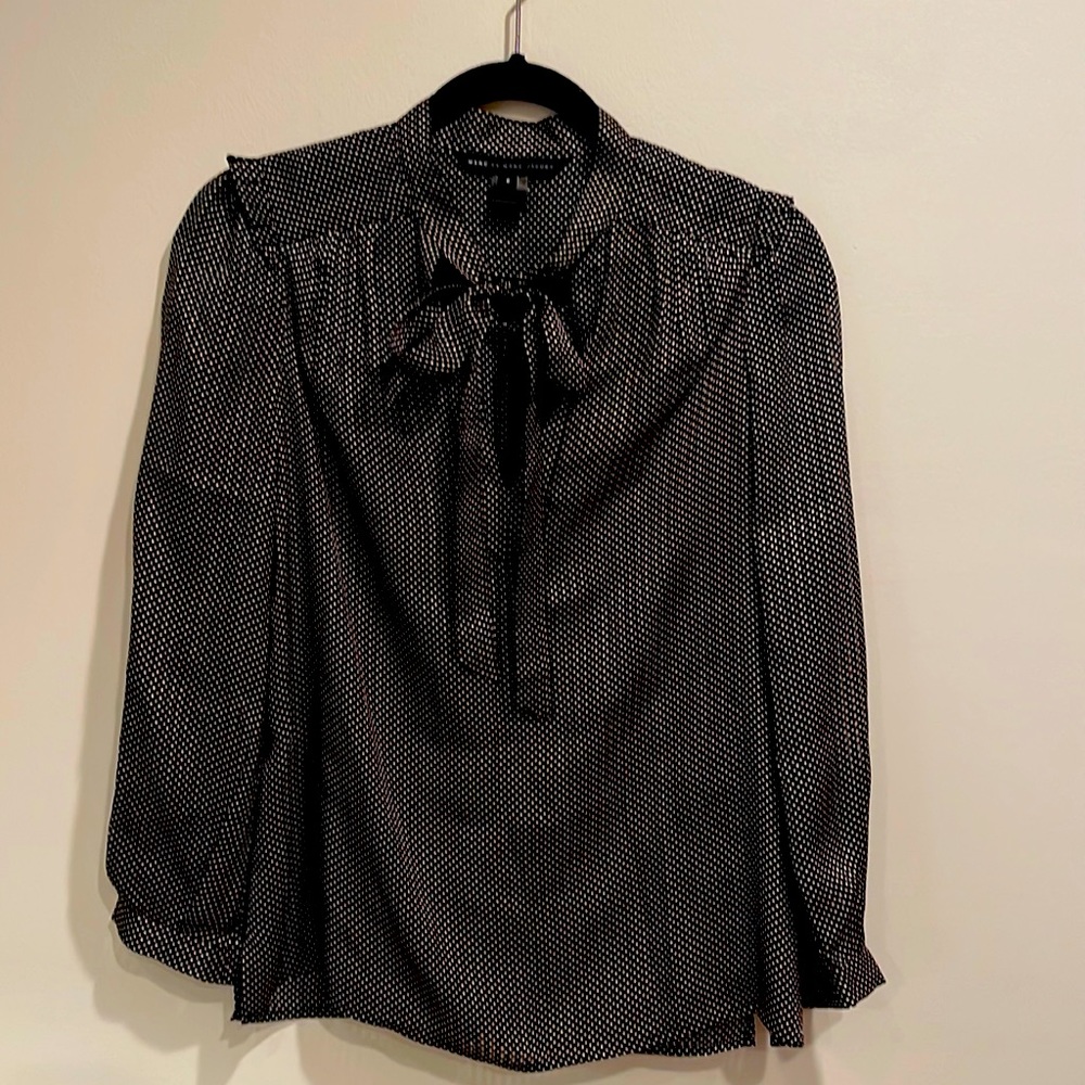 Marc By Marc Jacobs Black and White Polka Dot Blouse